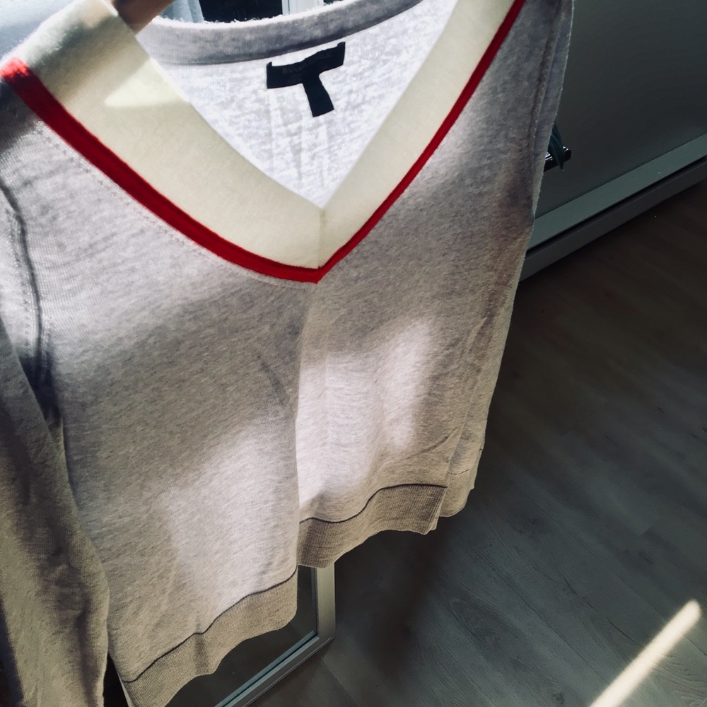 Silk Coton V neck sweater